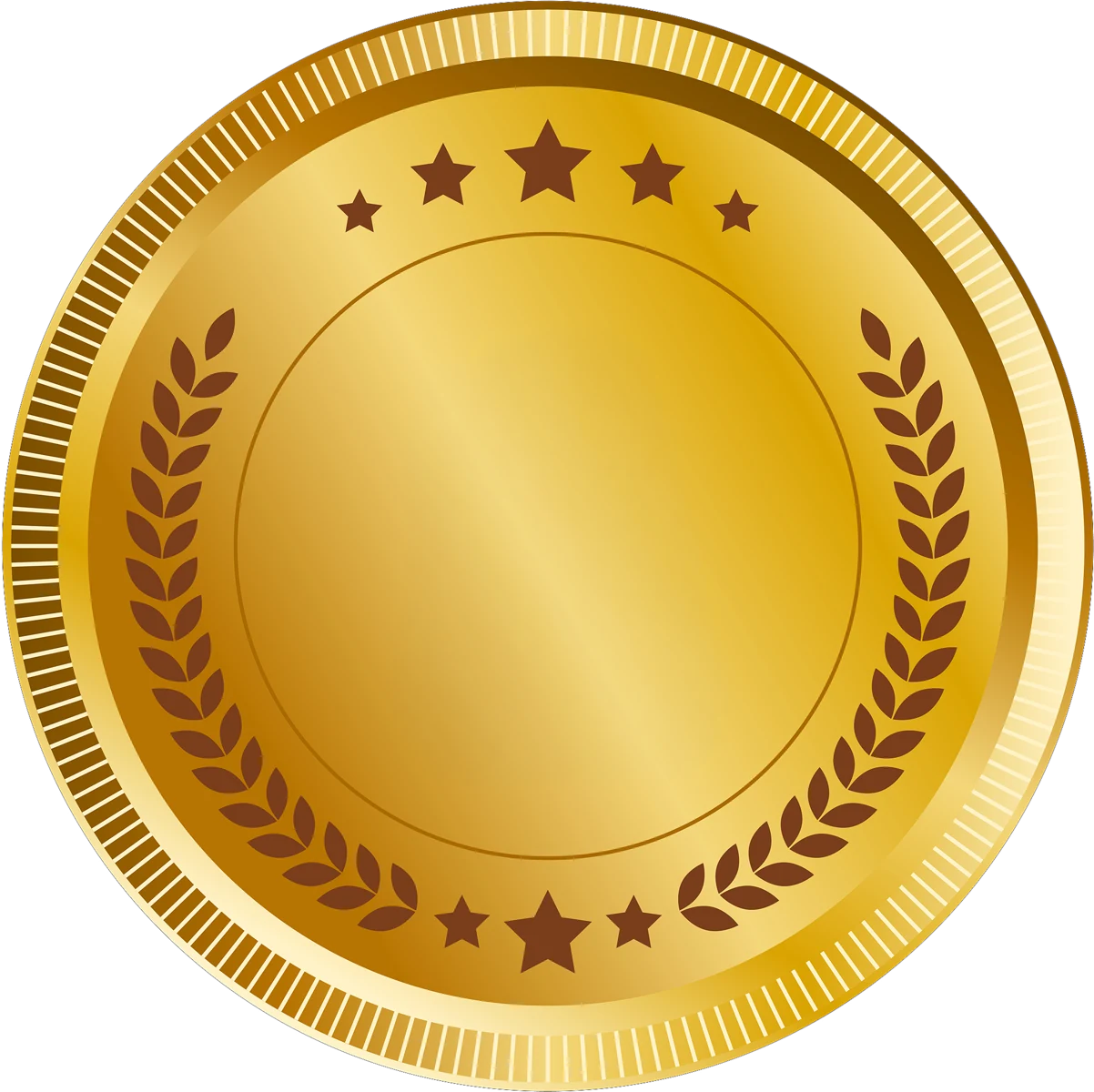 Empty gold medal frame representing the editorial standard applied to every published figure