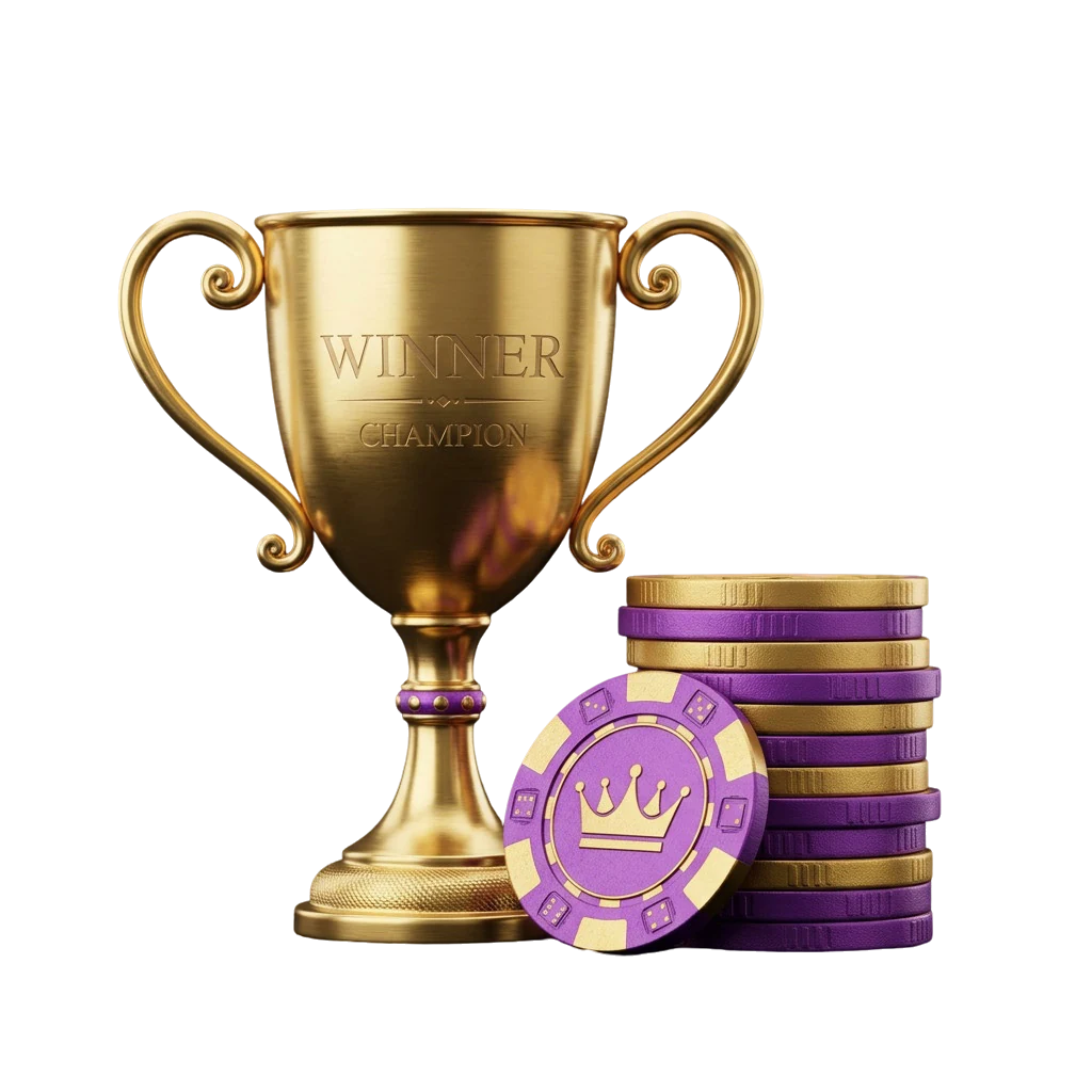 Trophy representing Here2Win Casino's game variety